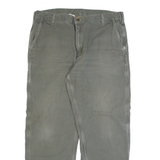 CARHARTT Lined Workwear Mens Trousers Grey Regular Straight W40 L32