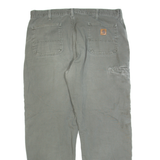 CARHARTT Lined Workwear Mens Trousers Grey Regular Straight W40 L32