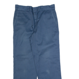 DICKIES Workwear Mens Trousers Blue Regular Straight W33 L30