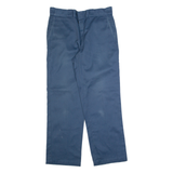 DICKIES Workwear Mens Trousers Blue Regular Straight W33 L30
