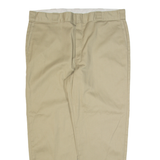 DICKIES Workwear Mens Trousers Beige Regular Tapered W40 L30