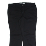 CARHARTT Workwear Womens Trousers Black Loose Straight W38 L32