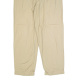NAUTICA GOLF Pleated Chino Mens Trousers Beige Regular Straight W36 L30