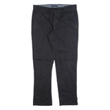 TOMMY HILFIGER Mens Trousers Black Regular Straight W32 L30