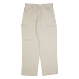 CHAPS Cargo Mens Trousers Cream Regular Straight W32 L32