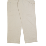 CHAPS Cargo Mens Trousers Cream Regular Straight W32 L32