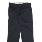 DICKIES Workwear Mens Trousers Black Slim Straight W30 L30