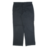 DICKIES Workwear Mens Trousers Black Regular Straight W36 L32