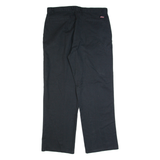DICKIES Workwear Mens Trousers Black Regular Straight W36 L32