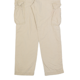 TOMMY HILFIGER Cargo Mens Trousers Cream Regular Straight W33 L30