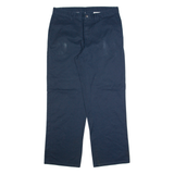 DICKIES Workwear Mens Trousers Blue Relaxed Straight W34 L32