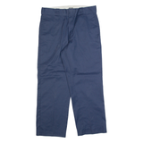 DICKIES 874 Workwear Mens Trousers Blue Regular Straight W32 L27
