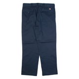 DICKIES 874 Workwear Mens Trousers Blue Regular Straight W36 L30