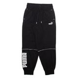 PUMA Womens Joggers Black Tapered XS W25 L27
