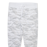 CALVIN KLEIN Camo Womens Joggers White Tapered L W36 L28