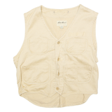EDDIE BAUER Utility Mens Workwear Gilet Beige L