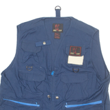 EAGLE CLAW Utility Mens Workwear Gilet Blue XL