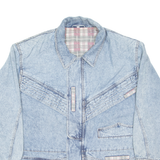 Mens Blanket Lined Denim Jacket Blue L