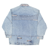 Mens Blanket Lined Denim Jacket Blue L