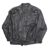 Womens Biker Coat Black Leather M