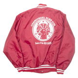 ASW Carmichael Elks Mens Varsity Jacket Red Nylon USA L
