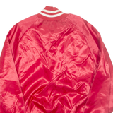 WESTARK Harolds Club Womens Varsity Jacket Red Nylon USA L
