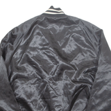 AUBURN Womens Varsity Jacket Black Nylon M