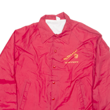 Whittell Warriors Mens Coach Jacket Red Nylon USA XL