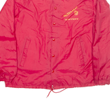 Whittell Warriors Mens Coach Jacket Red Nylon USA XL