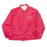 Whittell Warriors Mens Coach Jacket Red Nylon USA XL