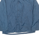 THE WARM UP Mens Coach Jacket Blue Nylon M
