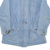DENIM & CO Womens Blanket Lined Denim Jacket Blue L