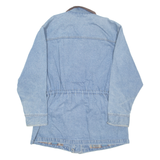DENIM & CO Womens Blanket Lined Denim Jacket Blue L