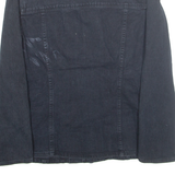 LIZ WEAR Denim Womens Chore Jacket Black M