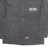 SOMEONE Mens Workwear Jacket Black L