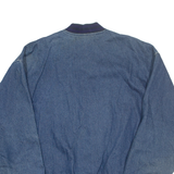 HILTON Blanket Lined Denim Mens Workwear Jacket Blue XL