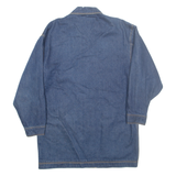 PERRY ELLIS Womens Blanket Lined Denim Jacket Blue M