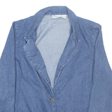 JOANNA Denim Womens Blazer Jacket Blue L