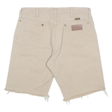 WRANGLER Cut Off Mens Denim Shorts Beige M W32