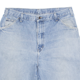 DICKIES Carpenter Workwear Mens Denim Shorts Blue L W36