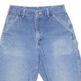 CARHARTT Cut Off Carpenter Workwear Mens Denim Shorts Blue M W31