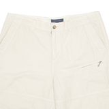 TOMMY HILFIGER Mens Cargo Shorts Cream L W38