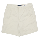 NAUTICA Mens Chino Shorts Cream XL W38