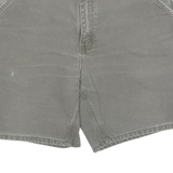CARHARTT Carpenter Denim Mens Workwear Shorts Grey L W35