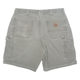 CARHARTT Carpenter Denim Mens Workwear Shorts Grey L W35
