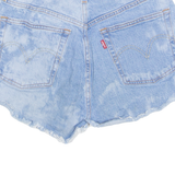 LEVI'S Cut Off 501 Womens Denim Shorts Blue XS W26