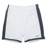 NIKE Mens Sports Shorts White Relaxed L W36