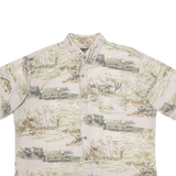 REDHEAD Mens Shirt Brown Crazy Pattern XL