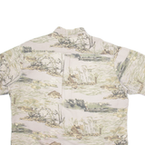 REDHEAD Mens Shirt Brown Crazy Pattern XL