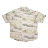 REDHEAD Mens Shirt Brown Crazy Pattern XL